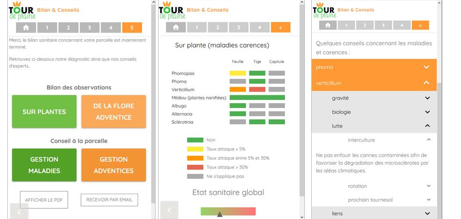 Résultats diagnostic outil tour de plaine