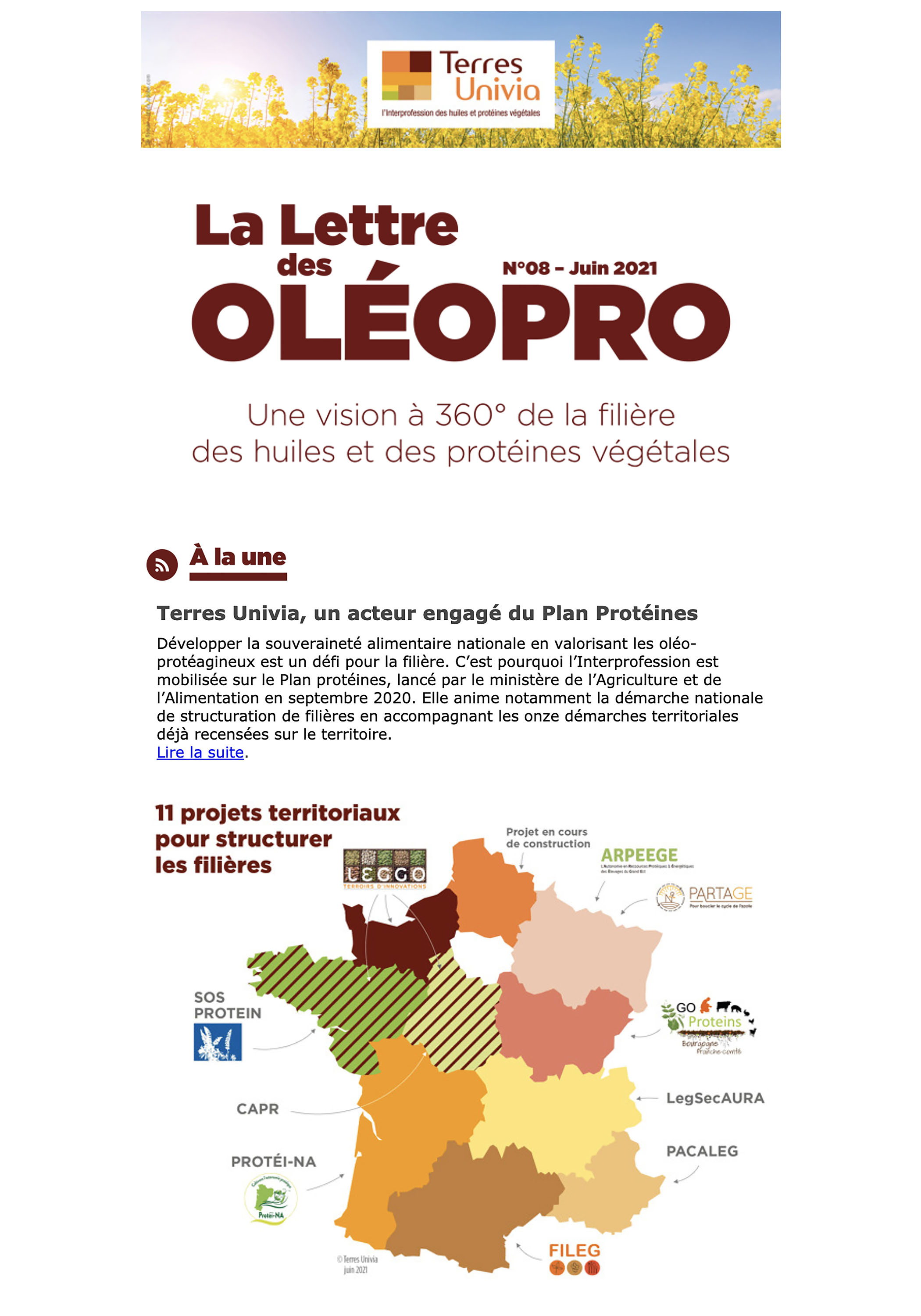 lettre des oléopro