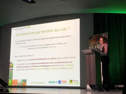 3e rencontres grandes cultures bio - fertilité des sols - Terres Inovia